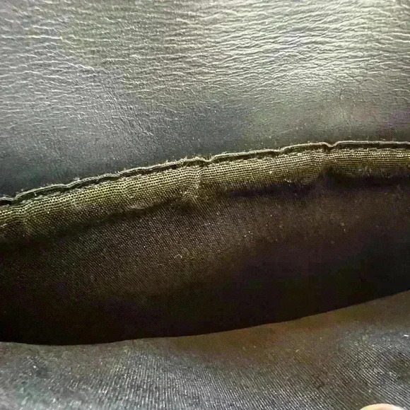 Giani Bernini Blue Leather Satchel Handbag Classic style long strap - Picture 11 of 15